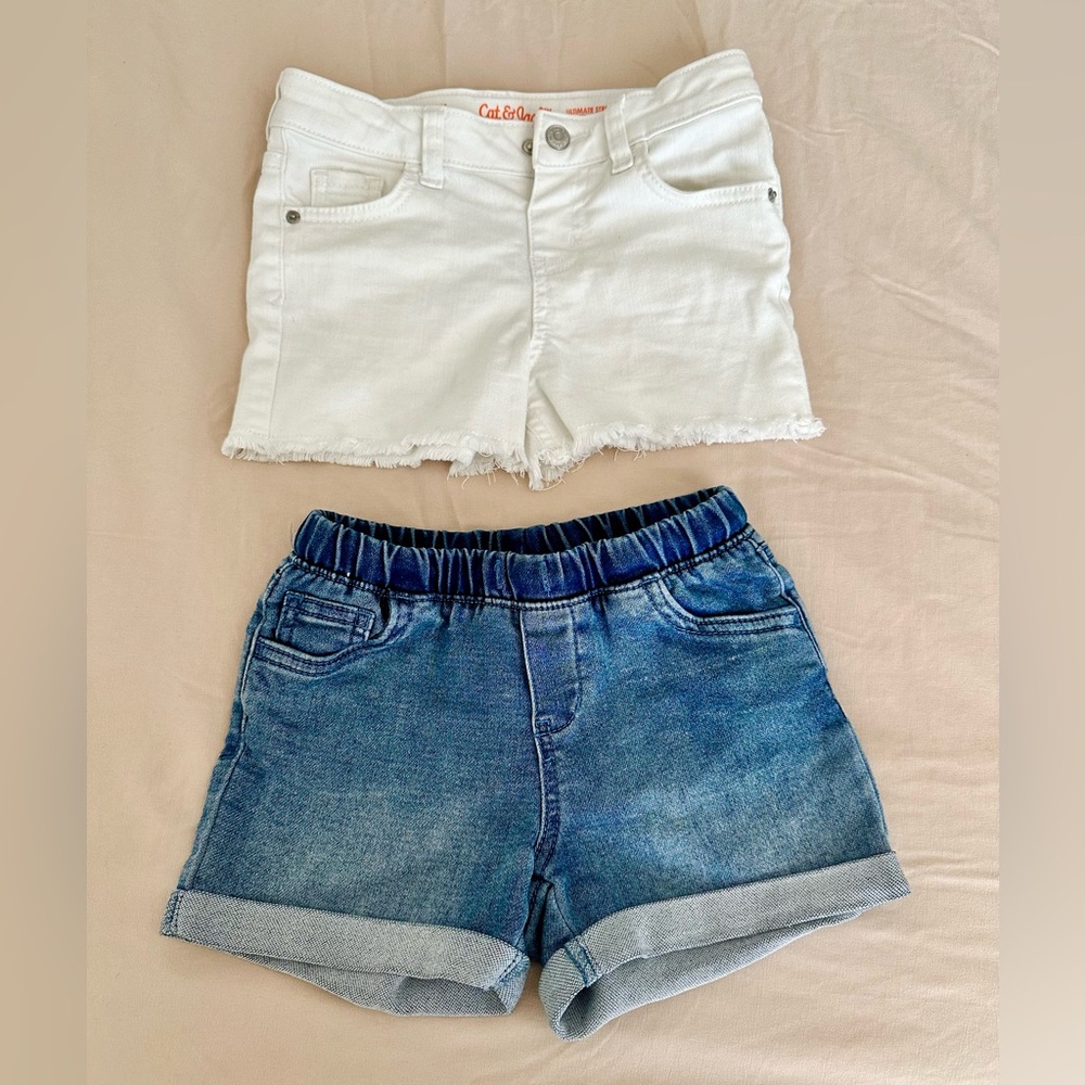 Cat & Jack jean shorts lot